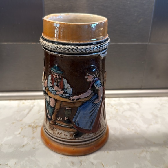 Vintage Ceramic Beer Stein with Handle - Picture 11 of 13